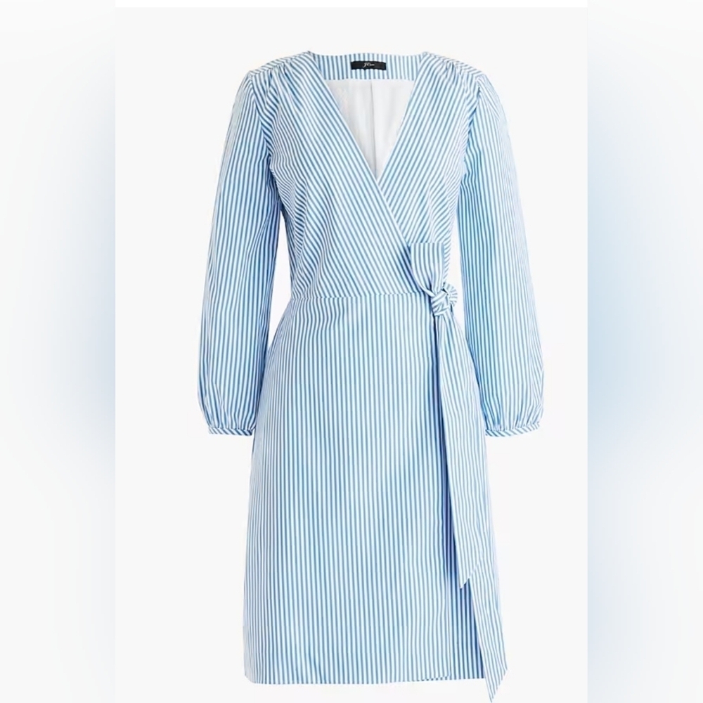 J.Crew Ladies Best Selling Cotton Lined Wrap Around Dress. Size 00.